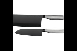Sada santoku nože a čínského kuchařského nože WMF Ultimate Black 1880109992 18,5 cm