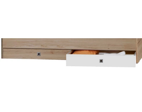 Sada úložných zásuvek pod postel Cariba, dub san remo/bílá