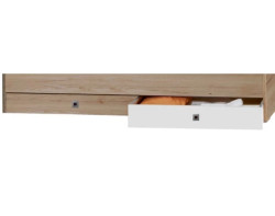 Sada úložných zásuvek pod postel Cariba, dub san remo/bílá