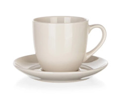 Šálek s podšálkem Natural 250 ml, ivory