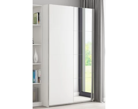 Šatní skříň Carlos 125 cm, bílá