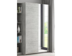Šatní skříň Carlos 125 cm, šedý beton