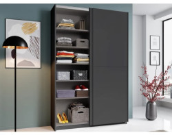 Šatní skříň Fast, grafitově šedá