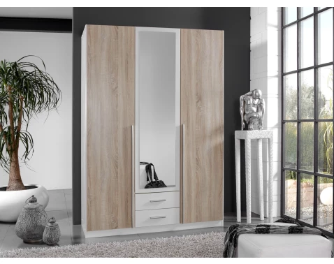 Šatní skříň Skate, dub sonoma/bílá