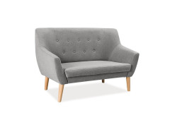 Šedá 2místná pohovka AMBER