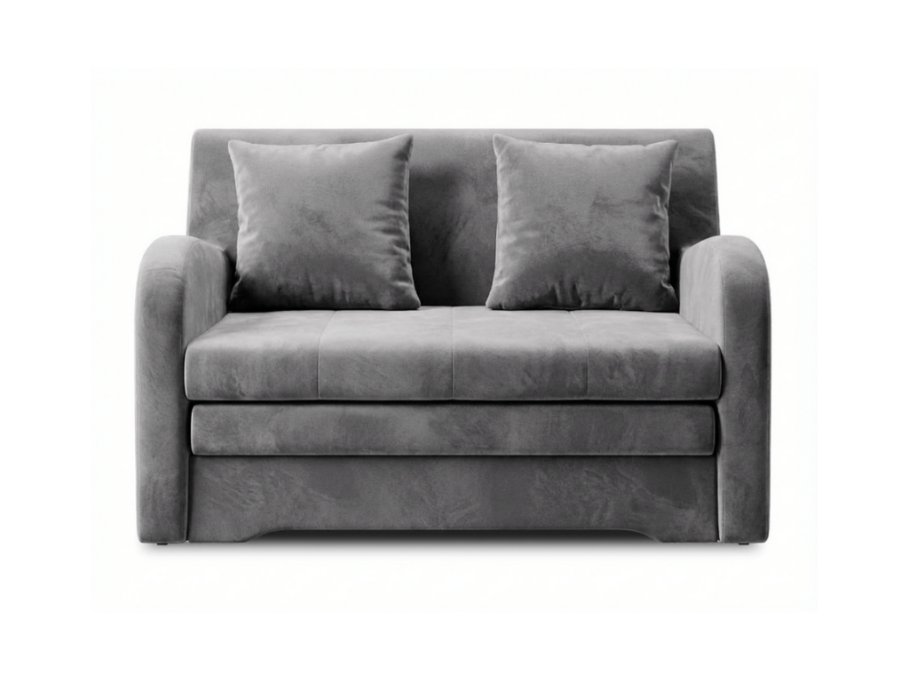 Šedá 2místná pohovka ARIO, rozkládací