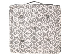 Sedací polštář na zem LINGE 45x43 cm, šedý