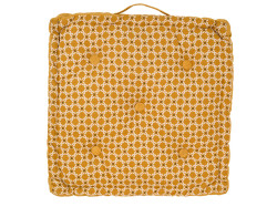 Sedací polštář na zem LINGE 45x43 cm, žlutý