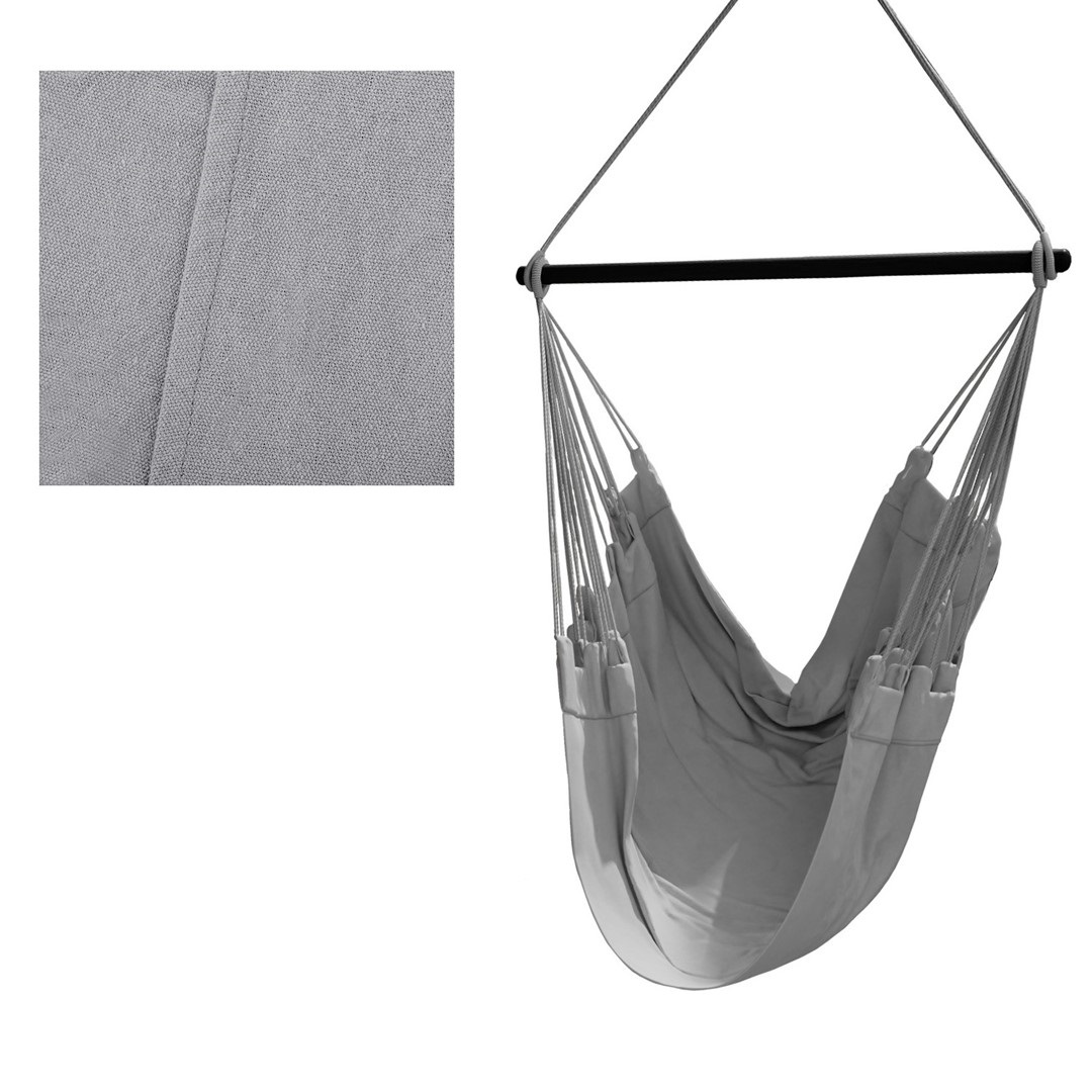 Šedé závěsné křeslo CALERO I