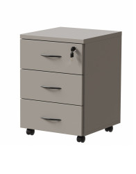 Šedý kontejner pod psací stůl na kolečkách BP89