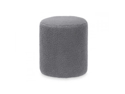 Šedý plyšový taburet SHEEPISH