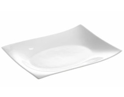 Servírovací podnos/talíř Motion 30x22 cm, bílý