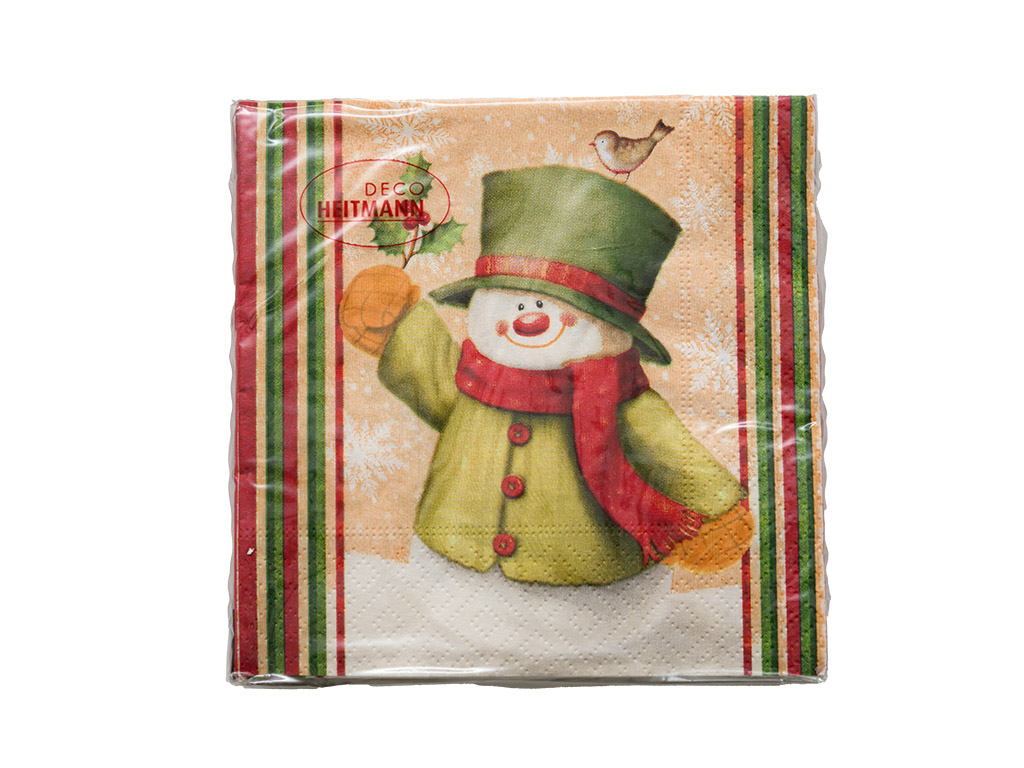 Servírovací ubrousky SNOWMAN, 20 ks