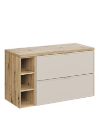 Sestava koupelnového nábytku: skříňka pod umyvadlo s deskou Bella (SET-BC B ARTISAN 100CM R)