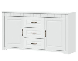 Široká komoda Atik, bílá
