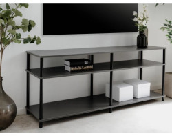 Široký regál/TV stolek Theo, antracitový
