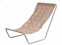 Skládací plážové lehátko SAND FLOWERS, červené