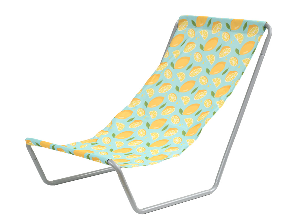 Skládací plážové lehátko SAND LEMON, barevné