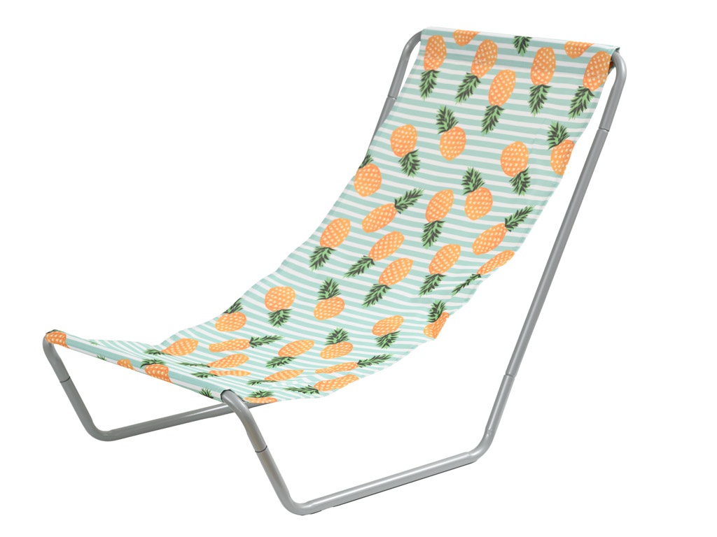 Skládací plážové lehátko SAND PINEAPPLE, barevné