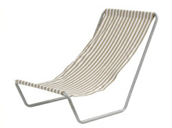 Skládací plážové lehátko SAND STRIPES, hnědé