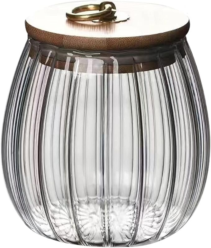 Skleněná dóza RIBBE s bambusovým víkem 700 ml