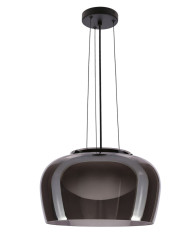 Skleněná lampa s kouřovým stínidlem Insieme 38