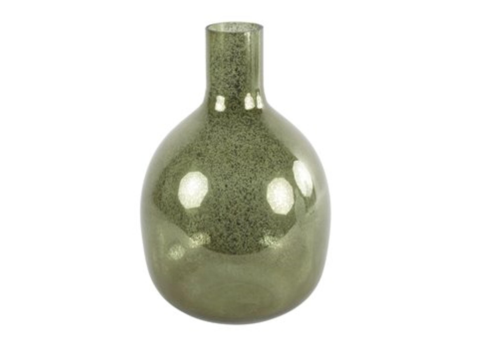 Skleněná váza ALIDA zelená - více velikostí Velikost: M