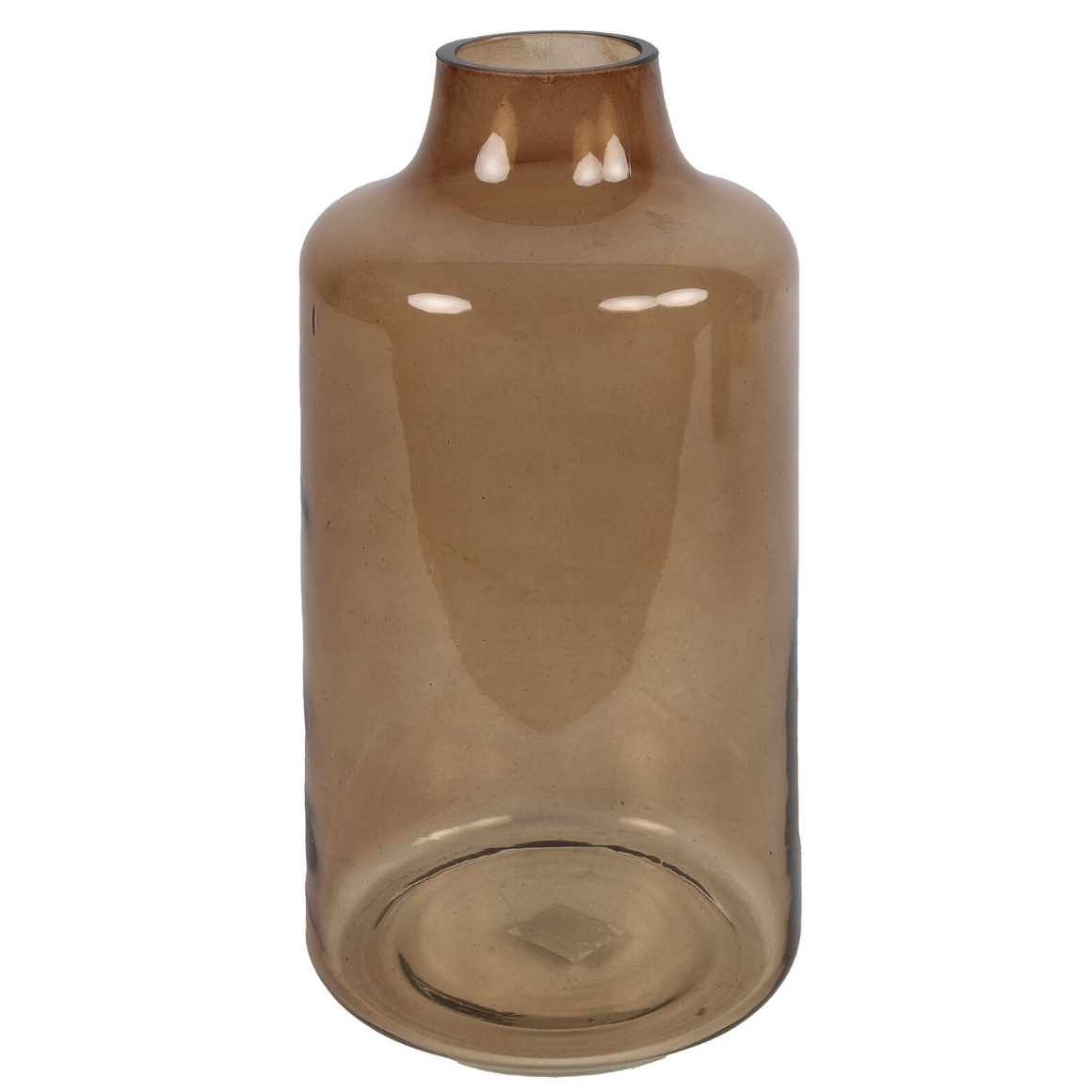 Skleněná váza JOLINA 29 cm - více barev Barva: Hnědá