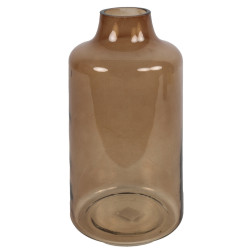 Skleněná váza JOLINA 29 cm - více barev Barva: Hnědá