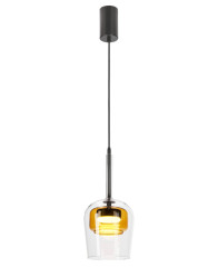 Skleněná závěsná lampa Glaxi