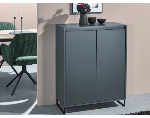 Skříňka Cologne, 80 cm, antracitová