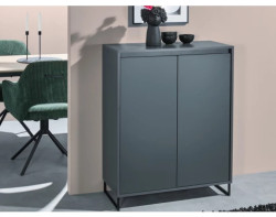 Skříňka Cologne, 80 cm, antracitová