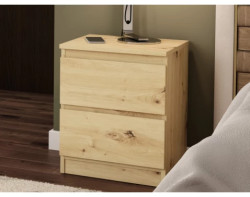 Skříňka/noční stolek Carlos 40 cm, dub artisan, 2 zásuvky