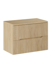 Skříňka pod umyvadlo 80 cm s drážkováním – dub Nordic (set-nc b cremona 80cm)