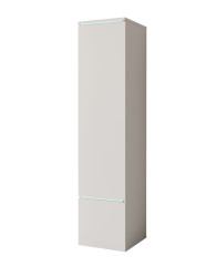 Sloupková skříňka do obývacího pokoje stojící/závěsná Vera kašmírová (VRBK001+LED)