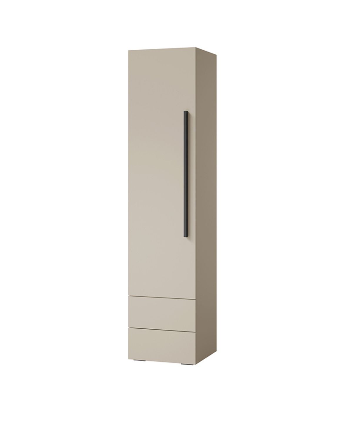 Sloupkový regál uzavřený 45 cm, prádelník se zásuvkami (Lorin 3L kašmír/alpaka)