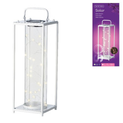 Solární lampa LANTERN WHITE bílá