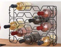 Stojan na lahve Hexagon 15, Lava TouchTherm, černý