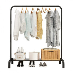 Stojan na oblečení RAXIO 150x110x40 cm, černý
