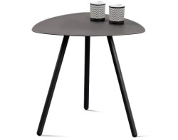 Stolek Mira, průměr 50 cm, antracitový