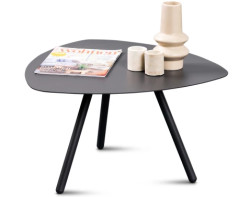 Stolek Mira, průměr 60 cm, antracitový