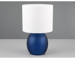 Stolní lampa Vela, modré sklo