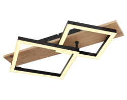 Stropní LED osvětlení Beatrix 47,5 cm, kov/dřevo