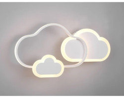 Stropní LED osvětlení tvar mraky, bílé