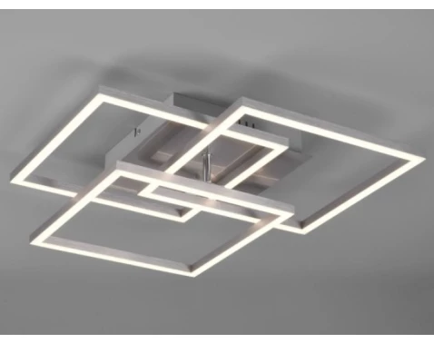 Stropní/nástěnné LED osvětlení Mobile, matný nikl, hranaté