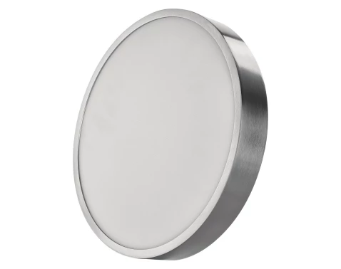 Stropní/nástěnné LED osvětlení Nexxo 30 cm, broušený nikl, kulaté