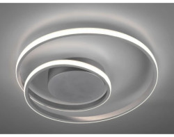 Stropní/nástěnné LED osvětlení Zibal, titanová barva