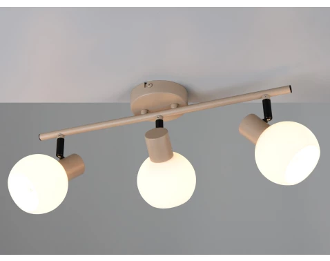 Stropní/nástěnné osvětlení Boba, béžová, 3 svítidla