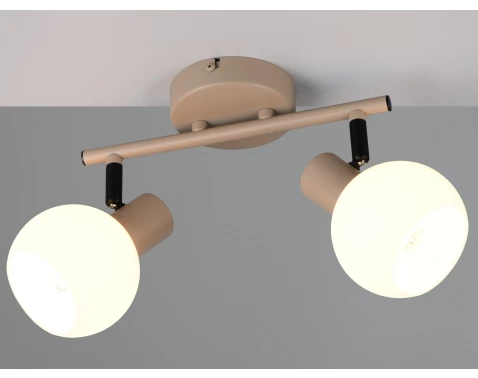 Stropní/nástěnné osvětlení Boba, béžová, 2 svítidla