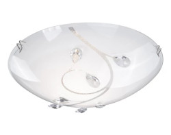 Stropní osvětlení Burgundy 25 cm, s imitací křišťálů